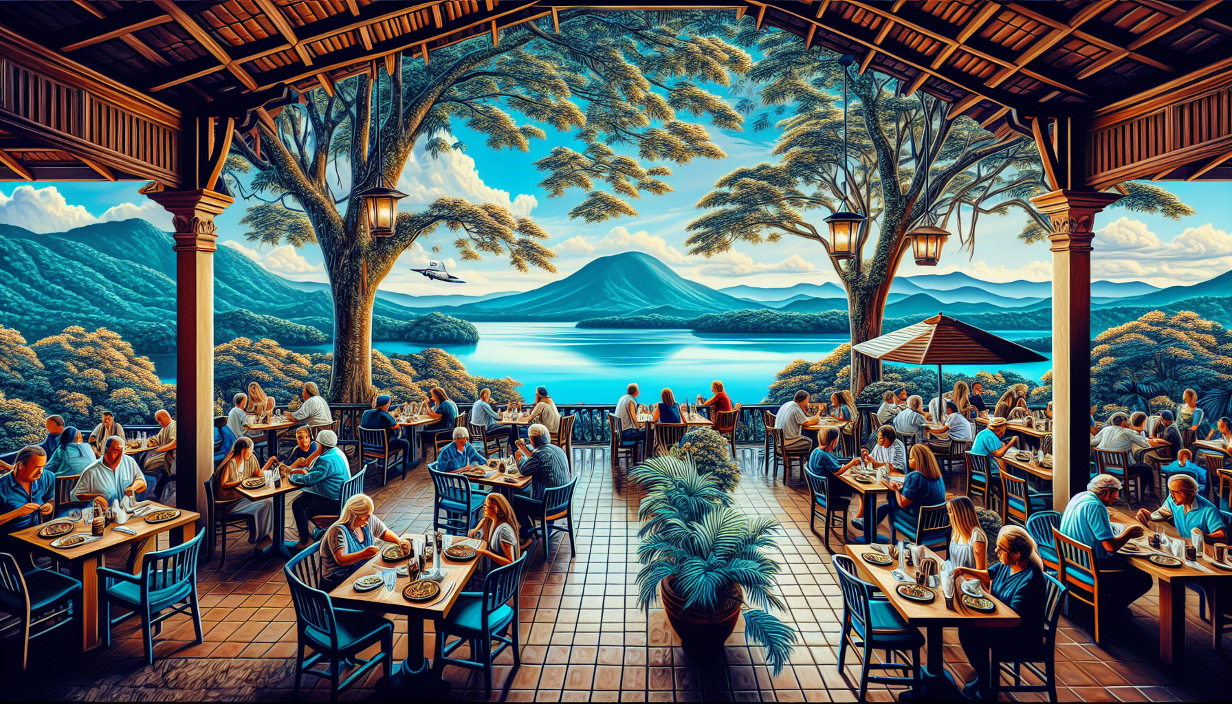 Where Can I Find Nicaraguan Restaurants With Outdoor Seating And Scenic Views?