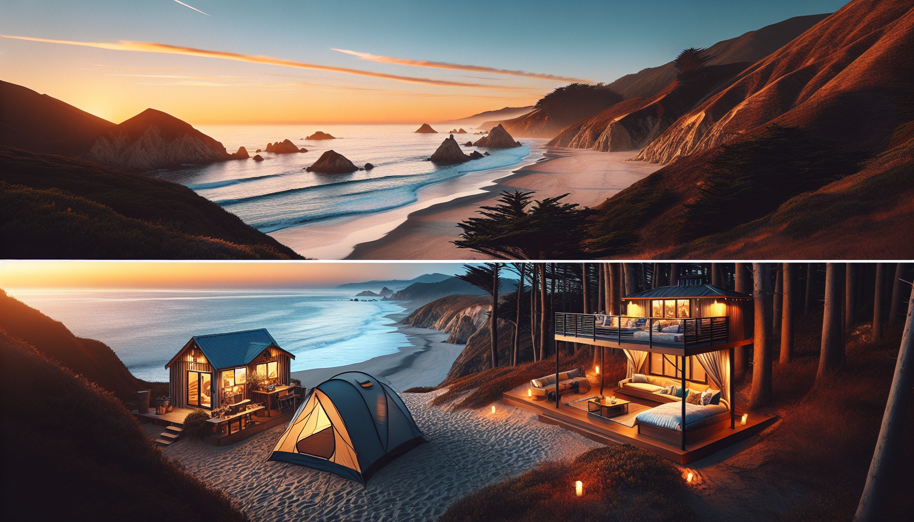 What Are The Options For Beachside Camping Or Glamping Experiences?
