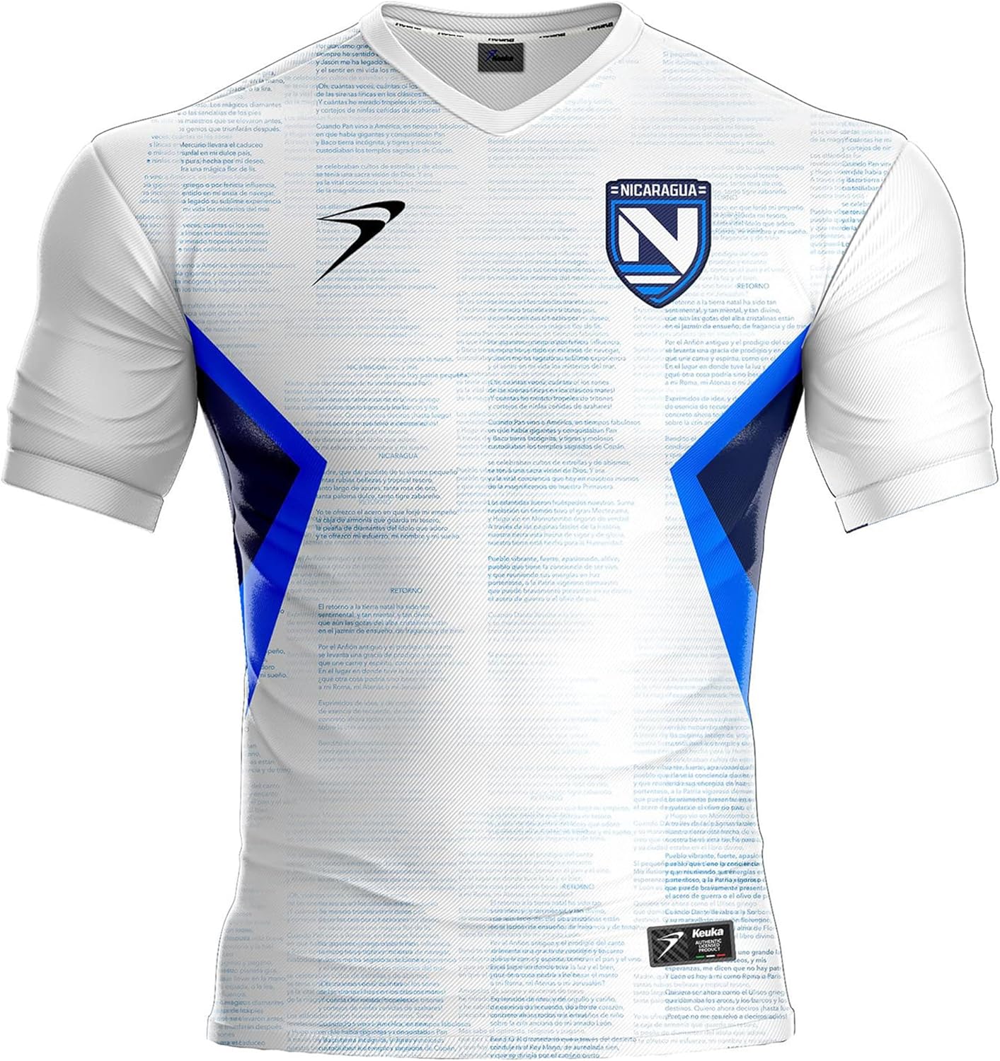 Nicaragua Men’s Official Soccer Jersey Home Uniform White Review
