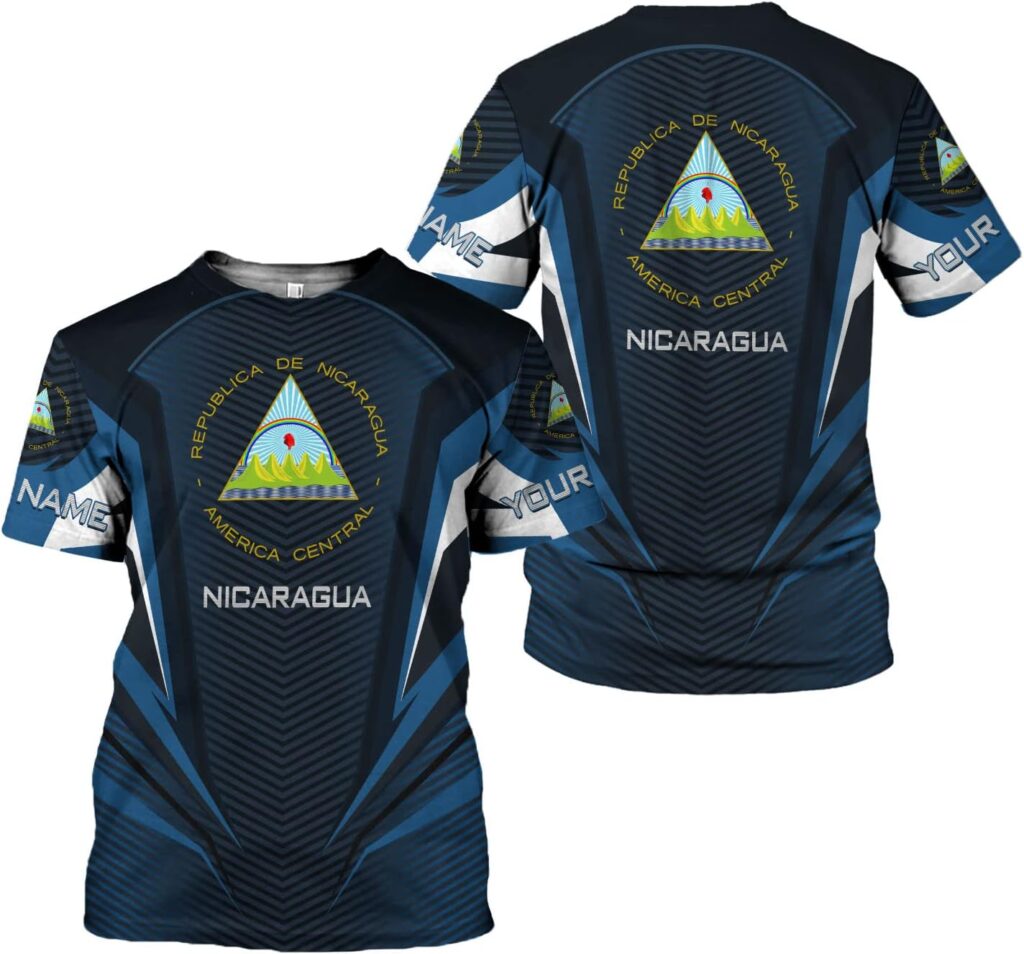 Personalized Nicaragua Shirt Custom Nicaragua Flag Lion Shirt for Men  Women Nicaraguan Camisas T-Shirt, Nicaragua Tshirt